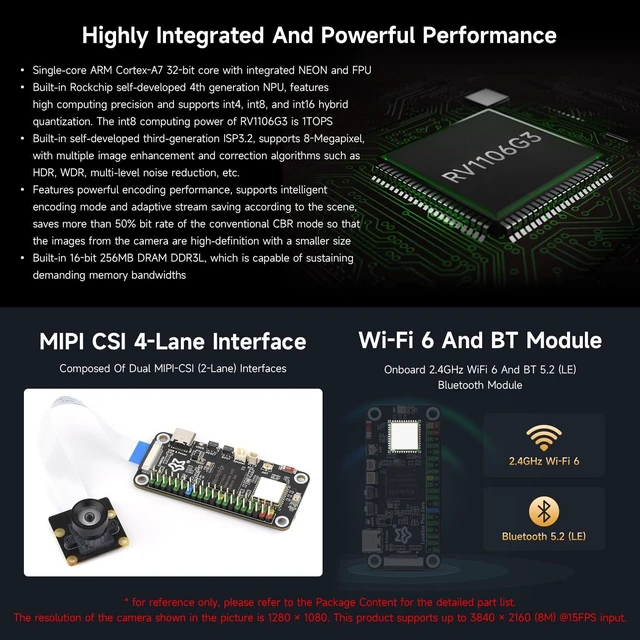 Alt view image 4 of 7 - Waveshare Luckfox Pico Zero Linux Micro Development Board, Powered by the Luckfox RV1106G3 Chip, Featuring 1 Tops of Computing Power, 8GB eMMC, and Integrated Wireless Module