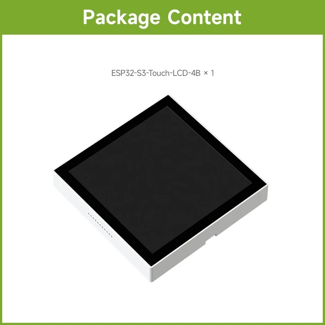 Alt view image 2 of 7 - Waveshare ESP32-S3 Smart 86 Box Development Board, Support 2.4GHz Wi-Fi & Bluetooth BLE 5, Onboard 4inch 480 × 480 Pixel Touch Display, 5-Point Touch, RGB Interface