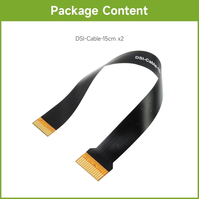 Alt view image 2 of 4 - waveshare 2PCS DSI FFC Flexible Flat Cable 15cm 22Pin to 15Pin