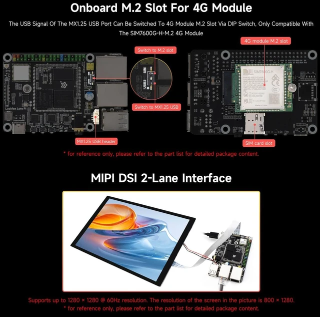 Alt view image 6 of 7 - Waveshare Luckfox Lyra Pi Linux Micro Development Board, Based On Luckfox Core3506 Core Board, Integrates Triple-core ARM Cortex-A7 and ARM Cortex-M0 Processors, with 8GB eMMC