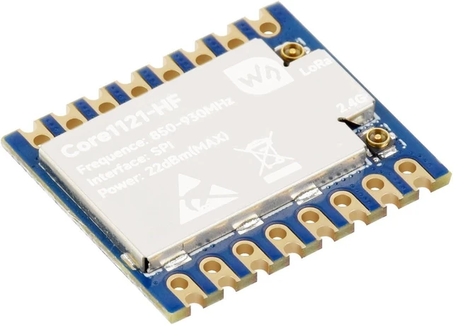 Main image of Waveshare Core1121 HF Dual-Band LoRa Module, Based on Low-Power LR1121 Transceiver, Suitable for Sub-GHz and 2.4GHz Frequency Bands