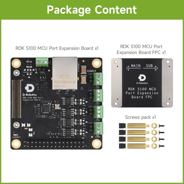 Alt view image 2 of 4 - Waveshare D-Robotics RDK S100 MCU Port Expansion Board, Designed for RDK S100 Development Kit, Supports Easy Access to Various Peripherals