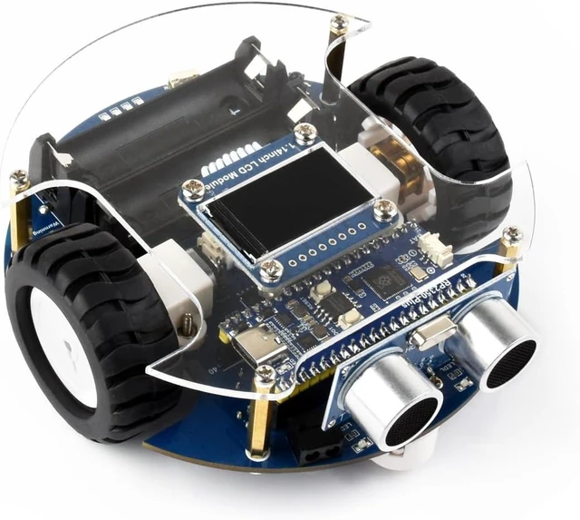 Main image of Waveshare Pico2Go Mobile Robot, Compatible with Raspberry Pi Pico Series Board, Based On RP2350-Plus, Self Driving, Remote Control, Includes RP2350-Plus Control Board