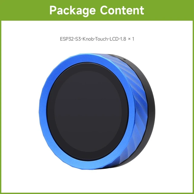 Alt view image 2 of 7 - waveshare ESP32-S3 1.8inch Knob Display Development Board, Multi-Functional Knob Screen, Capacitive Touch, 2.4GHz Wi-Fi and Bluetooth Wireless Connection, with 3.7V 102035 Lithium BAT