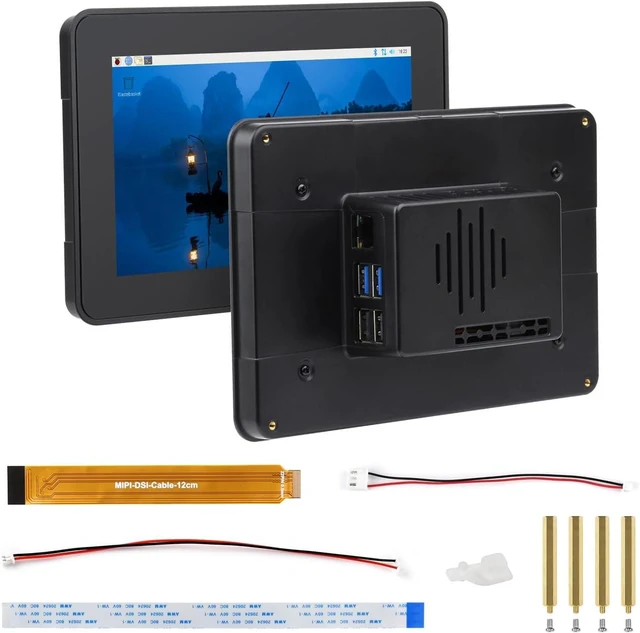 Main image of Waveshare 7inch DSI Capacitive Touch Display, 720×1280 Pixels, IPS Panel, Optical Bonding Toughened Glass Panel, 10-Point Touch, Anti-Fingerprint Process, Comes with Protective Case