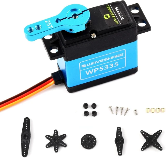 Main image of Waveshare 35kg.cm High-Torque 180° Digital Servo, Copper and Steel Gears, Includes Multiple Servo Arms for Versatile Assembly, Water-Resistant and Dust-Resistant Design