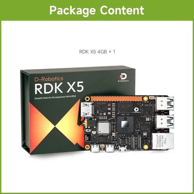 Alt view image 2 of 7 - Waveshare 4GB D-Robotics RDK X5 Development Board, Powered By Sunrise 5 Chip, Octa-core Cortex A55 Processor, 10 Tops Computing Power, Board Only
