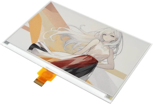 Main image of waveshare 7.5inch e-Paper Display (H), e-Ink Display, 800x480, Red/Yellow/Black/White, SPI Interface, Without Driver Board, Raw Display Only