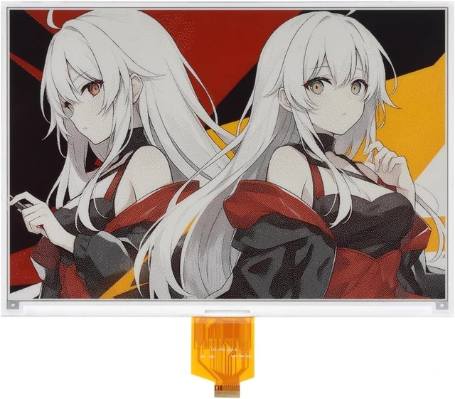 Main image of waveshare 10.2inch e-Paper Display (G), e-Ink Display, 960x640, Red/Yellow/Black/White, SPI Interface, Without Driver Board, Raw Display Only