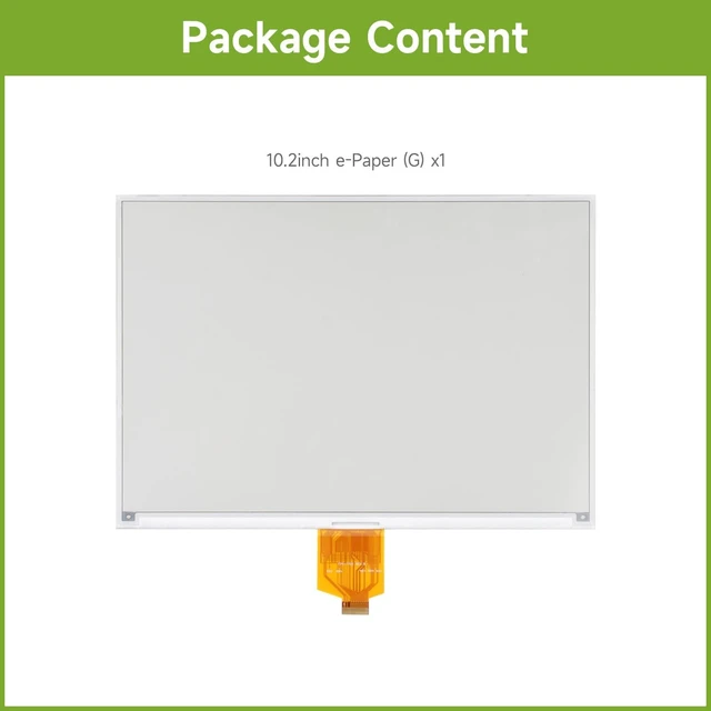 Alt view image 2 of 7 - waveshare 10.2inch e-Paper Display (G), e-Ink Display, 960x640, Red/Yellow/Black/White, SPI Interface, Without Driver Board, Raw Display Only