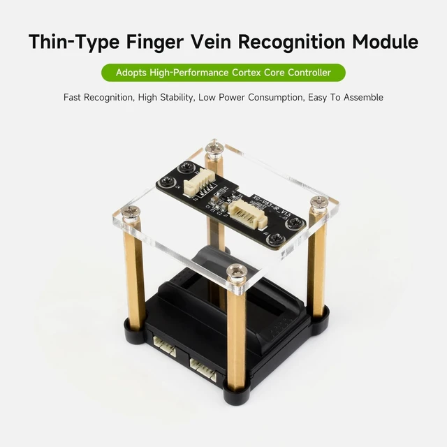 Alt view image 3 of 7 - Waveshare Thin-Type Finger Vein Recognition Module (B), Built-in Cortex Core, USB Drive-Free Adaptability, UART Communication Interface, Finger Vein Liveness Detection