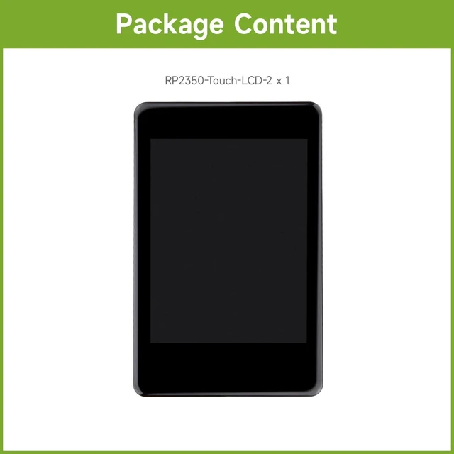 Alt view image 2 of 7 - Waveshare RP2350 2inch Capacitive Touch Display Development Board,240×320 Pixels, IPS Panel, 262K Color, Onboard Camera Interface