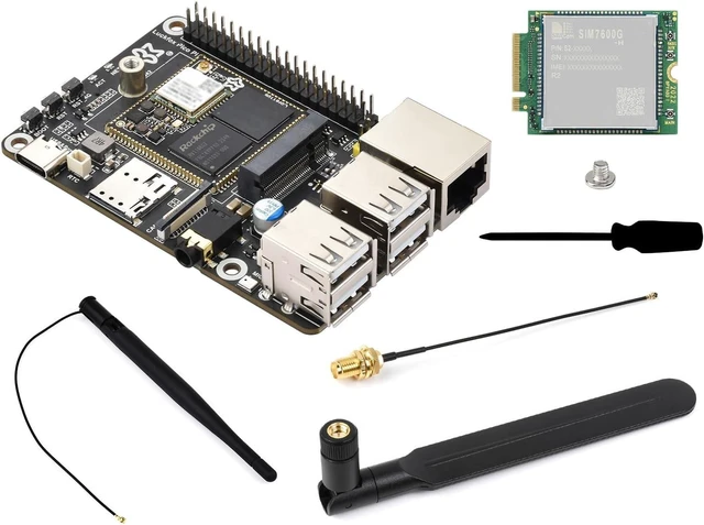 Main image of Waveshare Luckfox Pico Pi Linux Micro Dev Board, Core1106, 8GB eMMC, Intelligent Encoding Support, Built-in ISP3.2, Up to 5MP Image Processing, with 4G Module and Wireless, RV1106G2