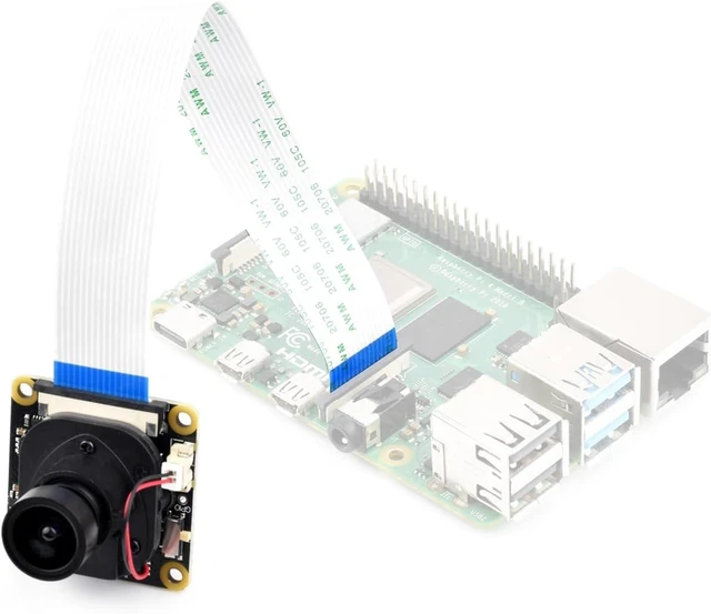 Main image of IMX462 2MP IR-Cut Camera, Compatible with Raspberry Pi 5/4B/3B+/3A+/3B/2B/B+/A+, 1920 × 1080, 90° DFOV, Starlight Camera Sensor, Fixed-Focus
