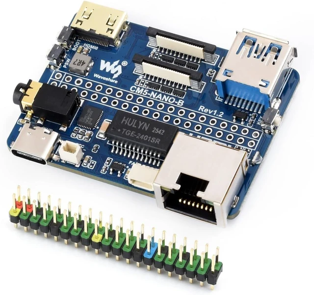 Main image of Waveshare Nano Base Board (B), Compatible with Raspberry Pi Compute Module 5, Same Size As The CM5, Base Board for Compute Module 5 Lite/eMMC