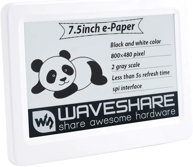 Main image of Waveshare 7.5inch Passive NFC-Powered e-Paper V2, No Battery, Wireless Powering & Data Transfer, Only Compabtile with Apple iPhone
