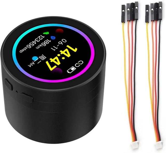 Main image of Waveshare ESP32-S3 1.85inch Round LCD Development Board, 360×360, Supports Wi-Fi & Bluetooth BLE 5, AI Speech, Smart Speaker Box, ESP32 with Display, with Speaker Box, with BAT