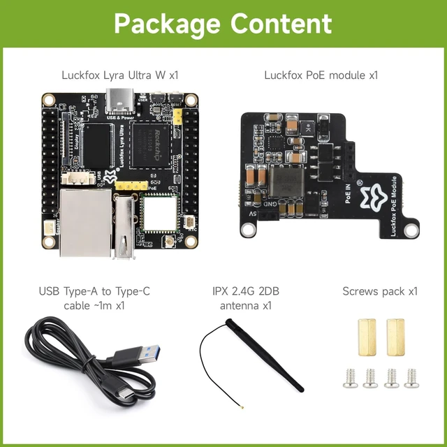 Alt view image 2 of 7 - Luckfox Lyra Ultra RK3506B Linux Micro Dev Board, with 8GB eMMC, Triple-core ARM Cortex-A7 & ARM Cortex-M0 Processors