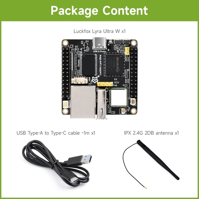 Alt view image 2 of 7 - Waveshare Luckfox Lyra Ultra RK3506B Linux Micro Dev Board, with 8GB eMMC, Triple-core ARM Cortex-A7 & ARM Cortex-M0 Processors, with Wireless