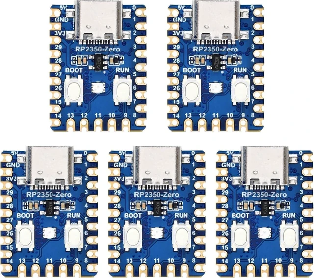 Main image of Waveshare 5PCS RP2350-Zero Mini Development Board, Raspberry Pi Microcontroller Development Board, Based On Raspberry Pi Dual-core & Dual-Architecture Microcontroller