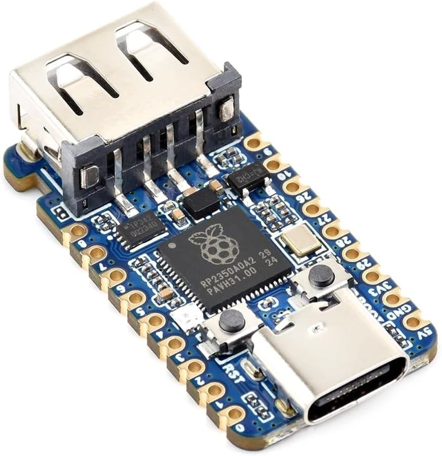 Main image of Waveshare RP2350A USB Mini Development Board, Based On Raspberry Pi RP2350A Dual-core & Dual-Architecture Microcontroller, 150MHz Operating Frequency