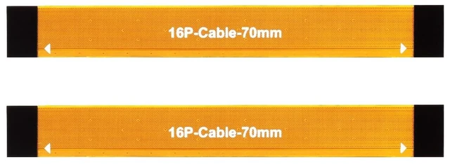 Main image of waveshare 2PCS PCIe Flexible Cable 70mm, Compatible with Raspberry Pi 5, Suitable for Various Raspberry Pi 5 PCIe Hats, 2pcs Version