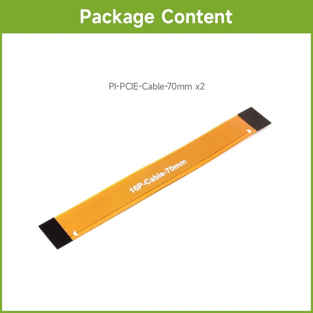 Alt view image 2 of 5 - waveshare 2PCS PCIe Flexible Cable 70mm, Compatible with Raspberry Pi 5, Suitable for Various Raspberry Pi 5 PCIe Hats, 2pcs Version