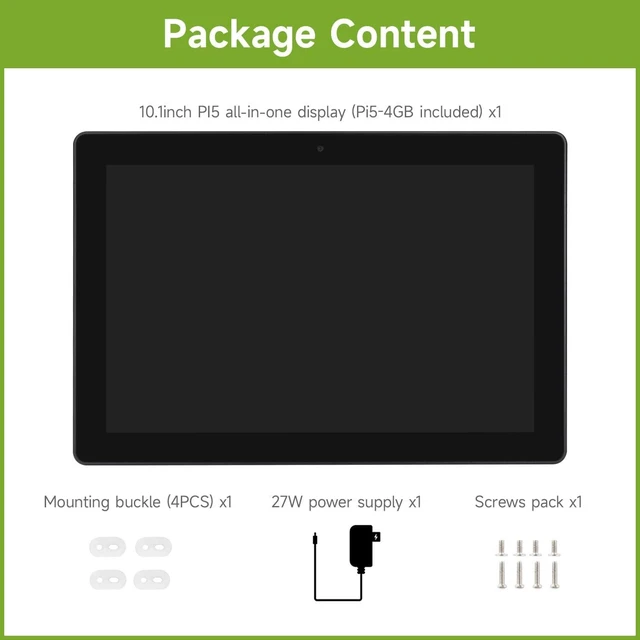 Alt view image 2 of 7 - waveshare Industrial HMI All-in-one 10.1inch Touch Display, Compatible with Raspberry Pi 5 (Included), Supports Dual 4K HDMI Output, 10-Point Touch, Aluminum Alloy Case, Efficient Heat Dissipation