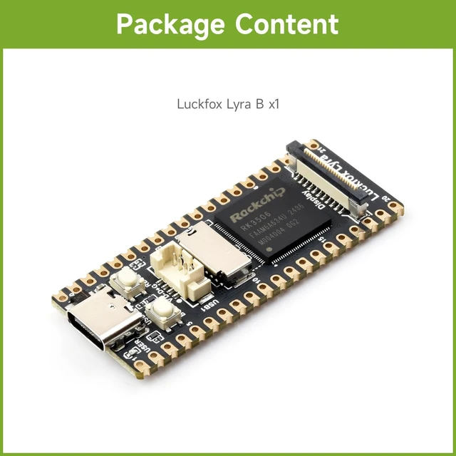 Alt view image 2 of 7 - Waveshare Luckfox Lyra RK3506G2 Linux Micro Development Board, Integrates Tripe-core ARM Cortex-A7 and ARM Cortex-M0 Processors, with 256MB Flash, Without Header