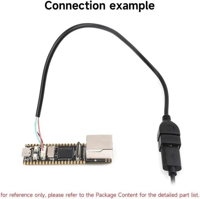 Alt view image 5 of 5 - waveshare 2pcs MX1.25 4Pin to USB Cable, USB Type-A Female Port, Approx. 30cm Total Length