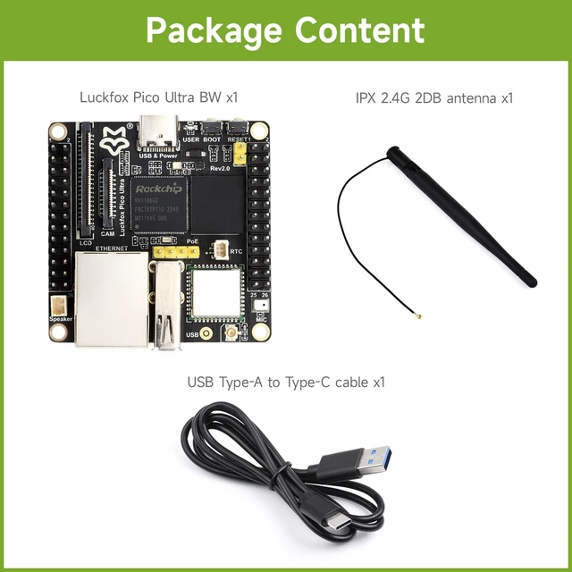 Alt view image 2 of 7 - Waveshare Luckfox Pico Ultra RV1106 Linux Micro Development Board, Integrates ARM Cortex-A7/RISC-V MCU/NPU/ISP Processors, with Wireless, Board Only