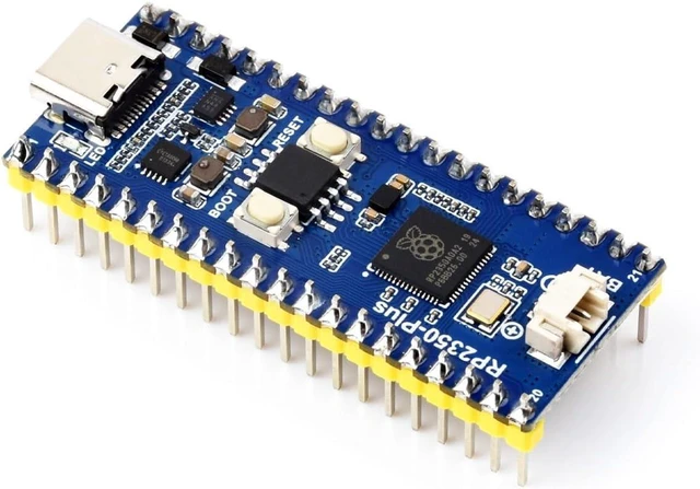 Main image of Waveshare RP2350-Plus Development Board, A Low-Cost, High-Performance Pico-Like MCU Board Based On Raspberry Pi RP2350A Dual-core & Dual-Architecture Microcontroller, with Pre-Solder Header, 16MB