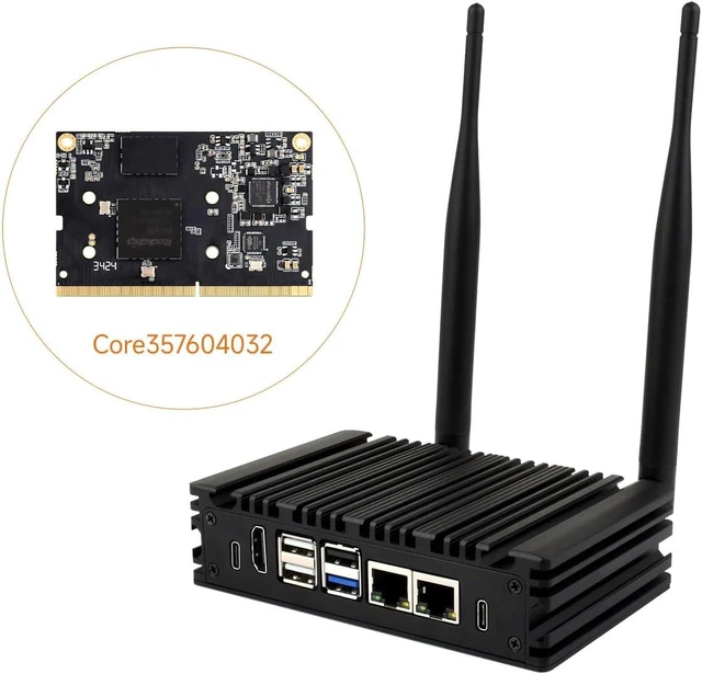 Main image of waveshare Luckfox Core3576 Edge Computing Development Board, Rockchip RK3576 Octa-Core 2.2GHz Processor, Features A Big.Little Architecture, 4GB RAM, 32GB eMMC Flash, Case Included