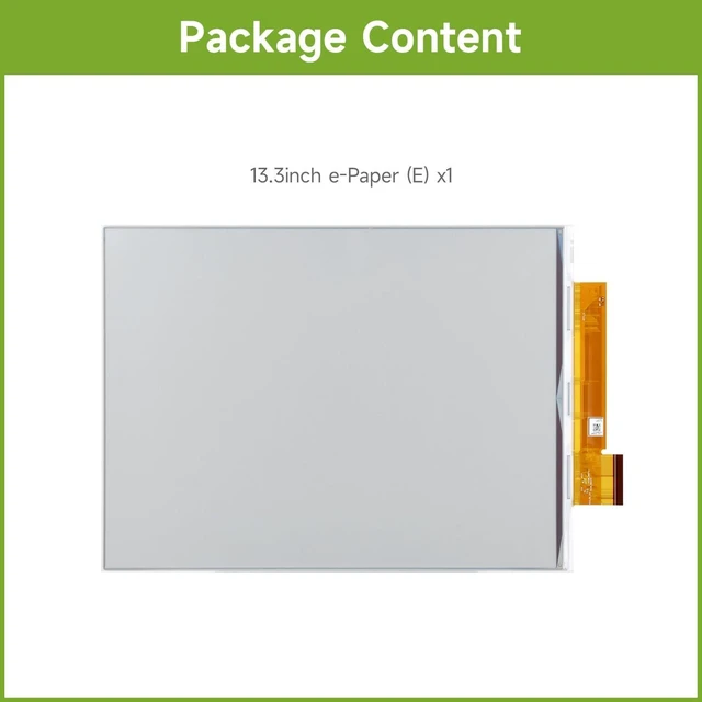Alt view image 2 of 7 - Waveshare 13.3inch E Ink Spectra 6 (E6) Full Color E-Paper Display, 1600×1200, SPI, Raw E-Ink Display, Without Driver Board