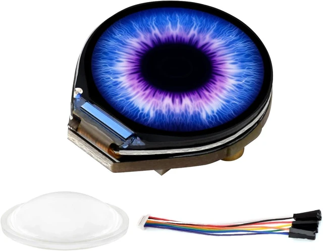 Main image of Waveshare 0.71inch Round LCD Display Module, IPS Panel, 160×160 Resolution, SPI Interface, 65K Colors, Embedded GC9D01 Driver