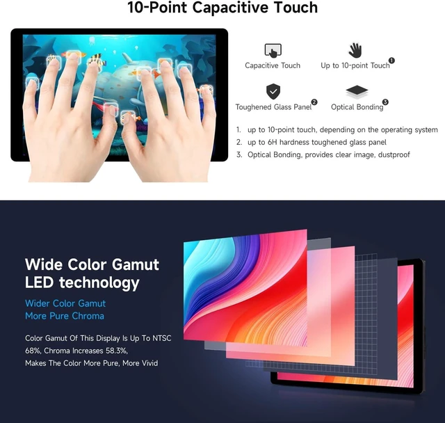 Alt view image 6 of 7 - waveshare 7inch DSI Capacitive Touch Display 2, Compatible with Raspberry Pi 5/4B/3B/CM3/3+/4, 1280 × 800 Resolution, IPS, Optical Bonding Toughened Glass Panel, DSI Interface, 10-Point Touch
