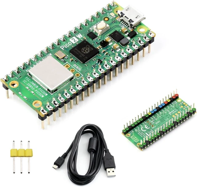 Main image of Waveshare Raspberry-Pi-Pico-2W-CC, Compatible with Raspberry Pi Pico 2 Microcontroller Board, Based On Official RP2350 Chip, Dual-Core & Dual-Architecture Design