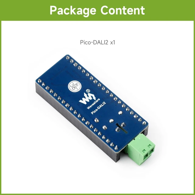 Alt view image 2 of 7 - Waveshare DALI2 Expansion Module for ESP32-Pico Series Boards, Supports DALI Communication for Customized Control of Multiple Lighting Groups