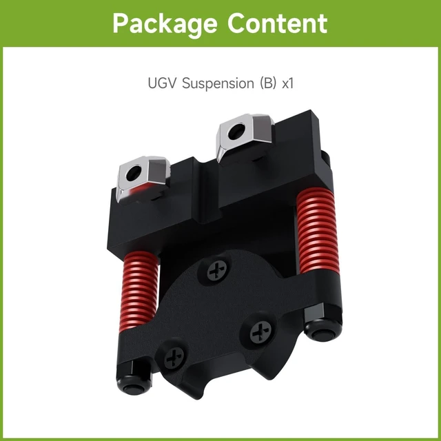 Alt view image 2 of 7 - Waveshare All-Metal Compact UGV Suspension (B), Suitable for DDSM210 and DDSM400 Hub Motors,Easy to Install, High-Strength Spring, 5KG Load Capacity