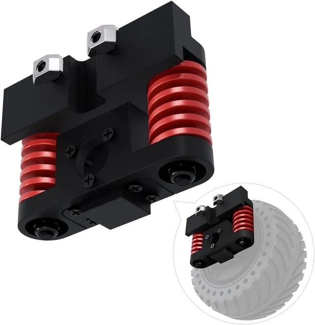Main image of Waveshare All-Metal Compact UGV Suspension (A), Suitable for DDSM115 Hub Motor,Easy to Install, High-Strength Spring, 7.5KG Load Capacity