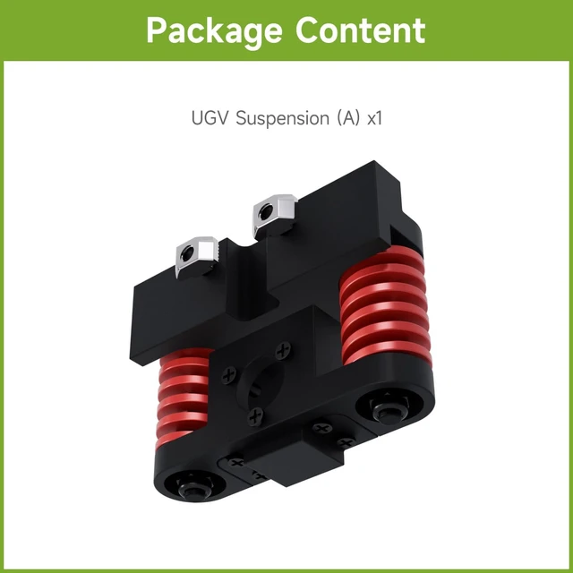 Alt view image 2 of 7 - Waveshare All-Metal Compact UGV Suspension (A), Suitable for DDSM115 Hub Motor,Easy to Install, High-Strength Spring, 7.5KG Load Capacity