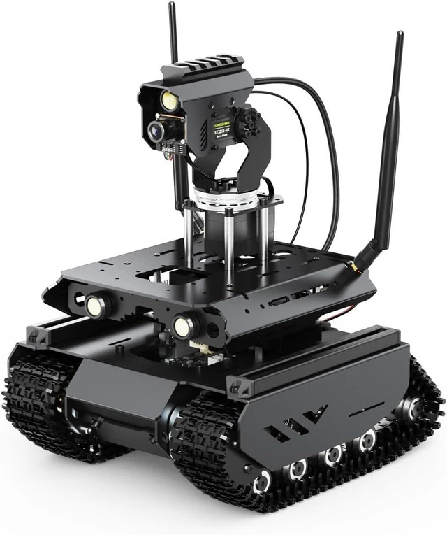 Main image of Waveshare UGV Beast Open-Source Off-Road Tracked AI Robot for Jetson Orin Series Board, Dual Controllers, with 360° Omnidirectional Pan-Tilt, Comes with Jetson Orin Nano 4GB Kit
