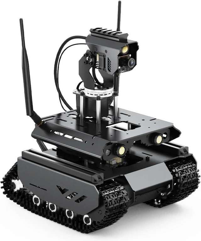 Main image of Waveshare UGV Beast Open-Source Off-Road Tracked AI Robot for Jetson Orin Series Board, Dual Controllers, with Driver Boards and 360° Omnidirectional Pan-Tilt, No Include Jetson Orin Nano 4GB Kit