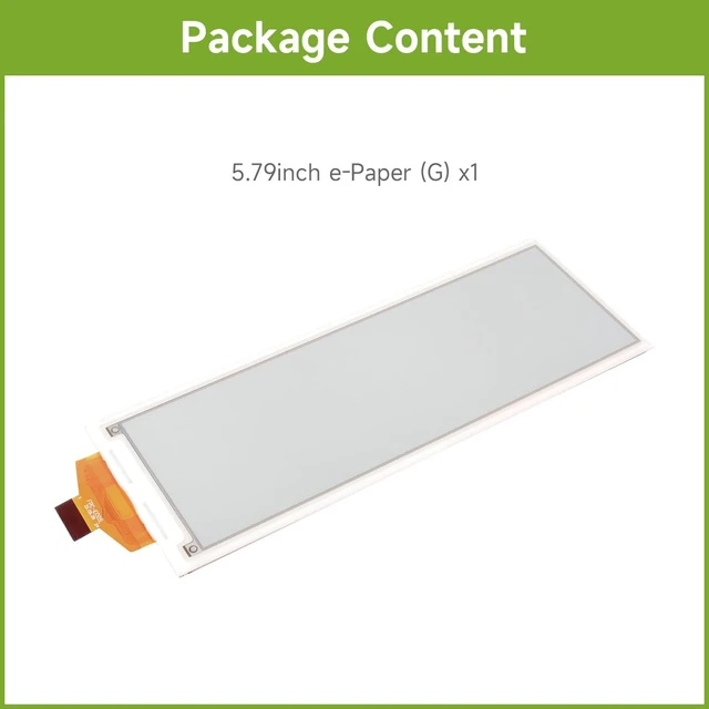 Alt view image 2 of 7 - Waveshare 5.79inch E-Paper Raw Display, Without Driver BOAD, 792x272, Red/Yellow/Black/White