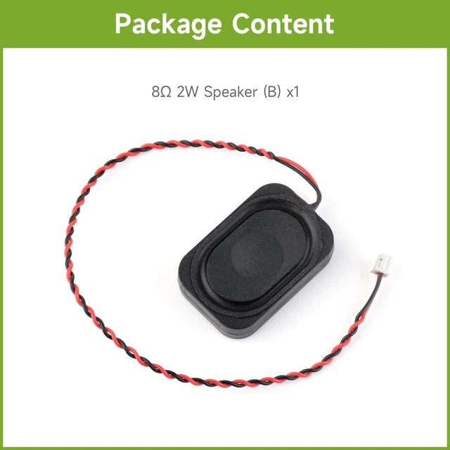 Alt view image 2 of 6 - waveshare 2030 Cavity Speaker Type B, 8 2W, Sound, Compact Size, 2PIN PH1.25 Connector