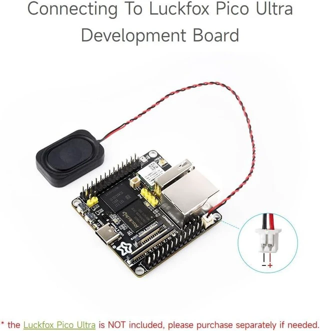 Alt view image 6 of 6 - waveshare 2030 Cavity Speaker Type B, 8 2W, Sound, Compact Size, 2PIN PH1.25 Connector