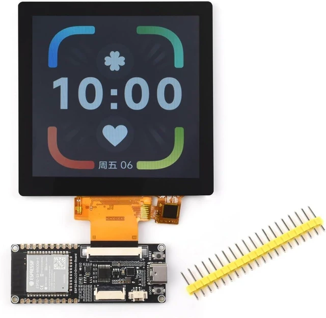 Main image of Waveshare ESP32-S3 RGB LCD Driver Board, Equipped with 32-Bit 240MHz LX7 Dual-Core Processor, 8MB PSRAM and Flash, WiFi & Bluetooth Support, Comes with a 4inch RGB Round Touch Display