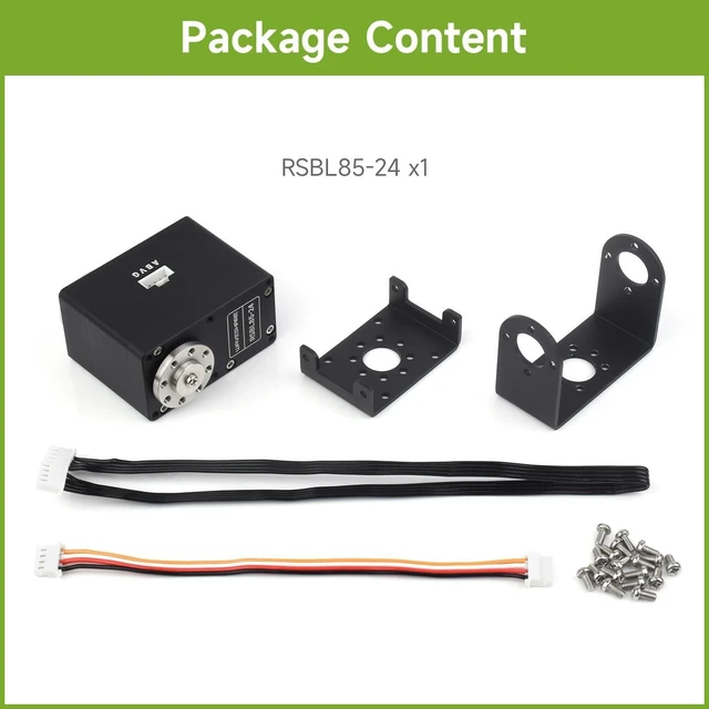 Alt view image 2 of 7 - Waveshare Servo Motor, 85kg.Cm RSBL85-24, High Precision and Large Torque, Aluminum Alloy Case, with Programmable 360° Magnetic Encoder, Multiple Operation Modes Switchable