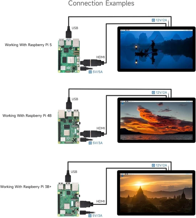 Alt view image 5 of 7 - Waveshare 21.5inch Capacitive Touch Display, Compatible with Raspberry Pi CM5 / 5 /4B/3B/Zero/Zero w, Support Jetson Nano/Windows 11/10 / 8.1/8 / 7, 1080×1920 Full HD