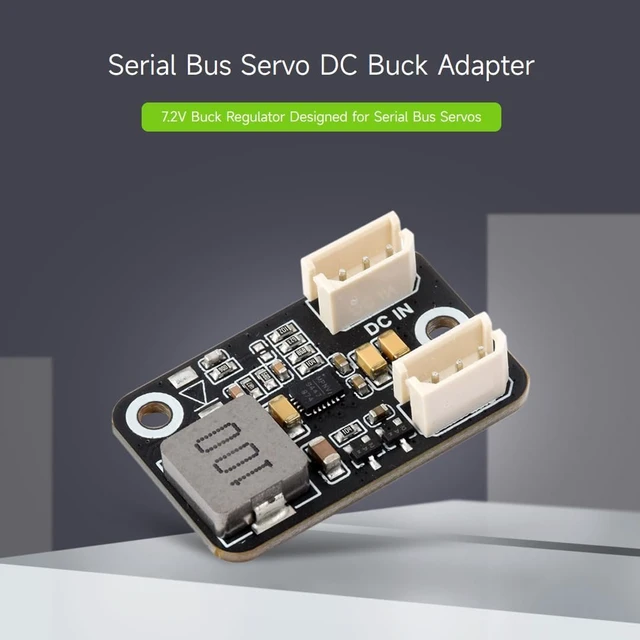 Alt view image 3 of 6 - waveshare Serial Bus Servo DC Buck Adapter, Mini Module, Design for Serial Bus Servos, Easy to Use, 7.2V Buck Regulator, Suitable for the servos Such as SC15 Servo and SC09 Servo